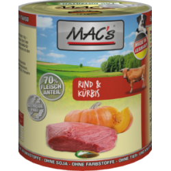 Mac's Dog Rind und Kürbis 800g